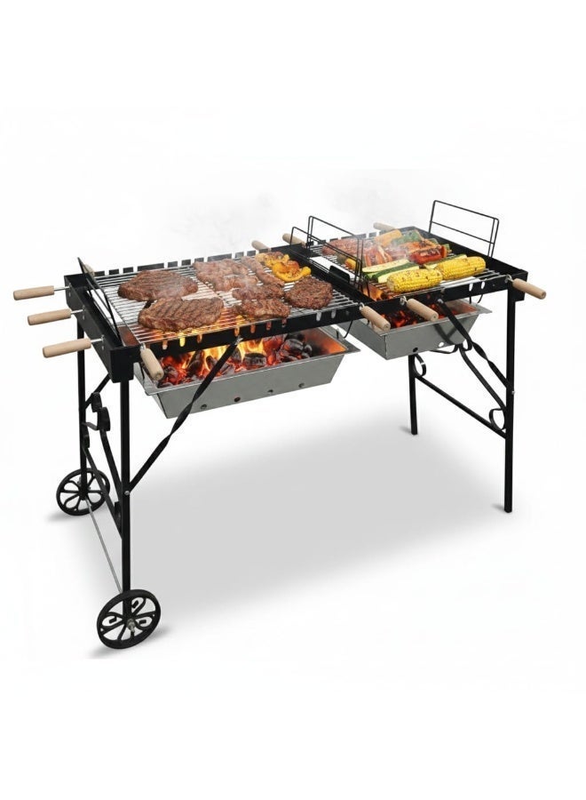 فوتا جريلز - فوتا شوايه فحم حدائق مزدوجه - كبيره ثلاث مستويات حراره - نظتم تدوير الهواء - Image 5