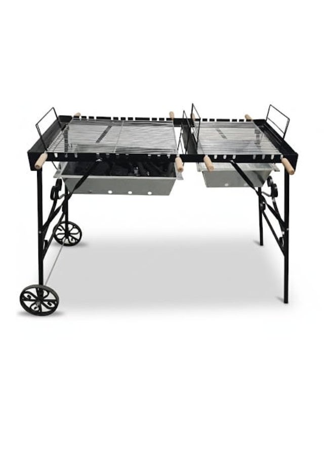 فوتا جريلز - فوتا شوايه فحم حدائق مزدوجه - كبيره ثلاث مستويات حراره - نظتم تدوير الهواء - Image 2