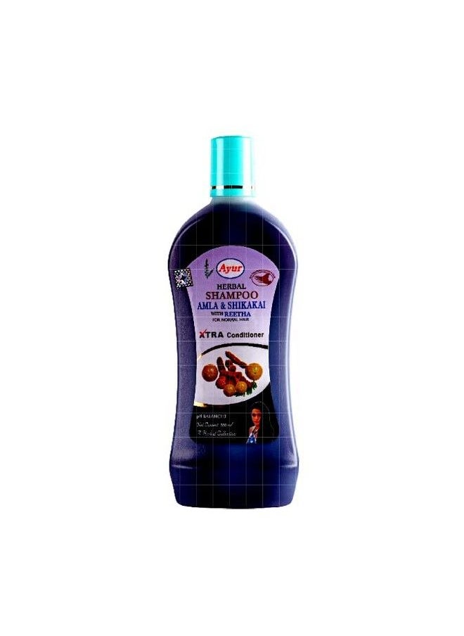 Ayur Herbal Amla Shikakai With Reetha Shampoo (1000 Ml)  - Image 1