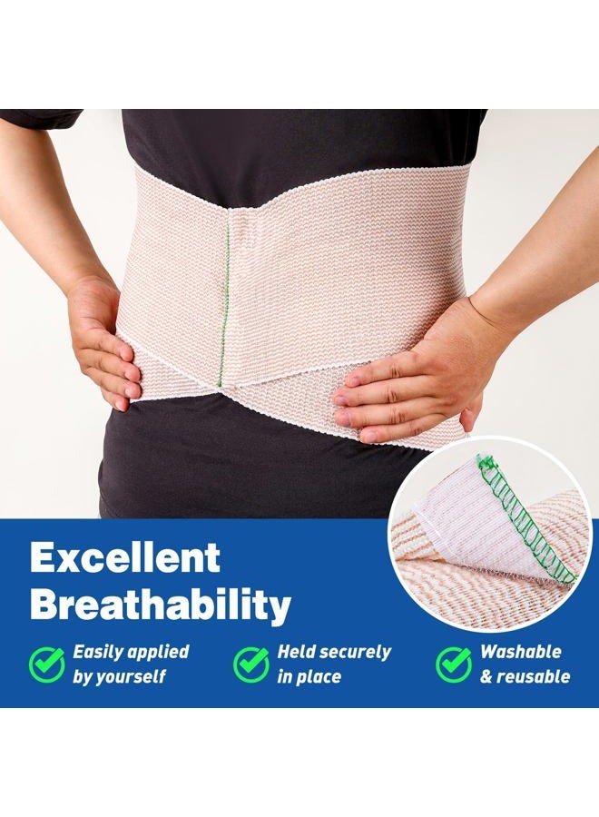 AZEN Premium 5 Pack Elastic Bandage Wrap 6 Inch with Velcro, Compression Wrap Bandage for Legs, Ankle, Knee, Tummy, Body, Latex-Free, Lymphedema Wraps for Legs - Image 4