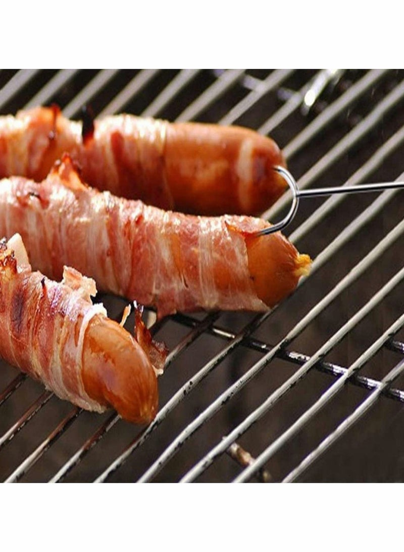 KASTWAVE Marshmallow Roasting Sticks with Wooden Handle and Carrying Pouch Set of 8 - Image 4