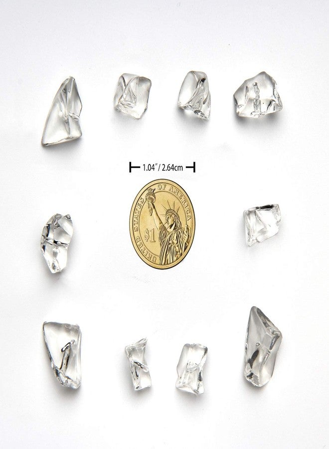 Briful 1000Pcs Vase Fillers, Crystal Beads Stones Crafts Small Clear Fake Ice Cubes Acrylic Rock Diamond Stones Clear Rocks Crystals Acrylic for Christmas Decor Home Wedding Birthday Decoration Arts & Crafts - Image 2