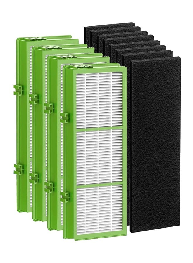 LBLVBNEWD Aer1 Filter Replacement for Holmes AER1 Air Purifiers, 4 True Air Filters + 8 Carbon Booster Filters for Replacement Parts # HAPF300AH-U4R, HAP242-NUC - Image 1