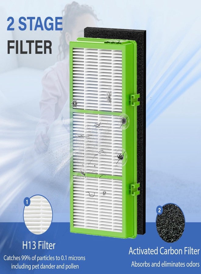 LBLVBNEWD Aer1 Filter Replacement for Holmes AER1 Air Purifiers, 4 True Air Filters + 8 Carbon Booster Filters for Replacement Parts # HAPF300AH-U4R, HAP242-NUC - Image 3
