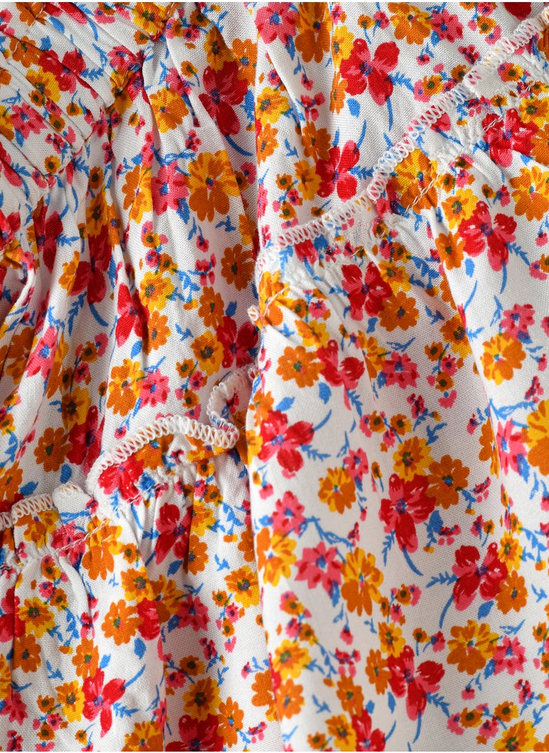 Jelliene Blooming Adventures: Girls' Viscose Floral Skirt  - Image 3