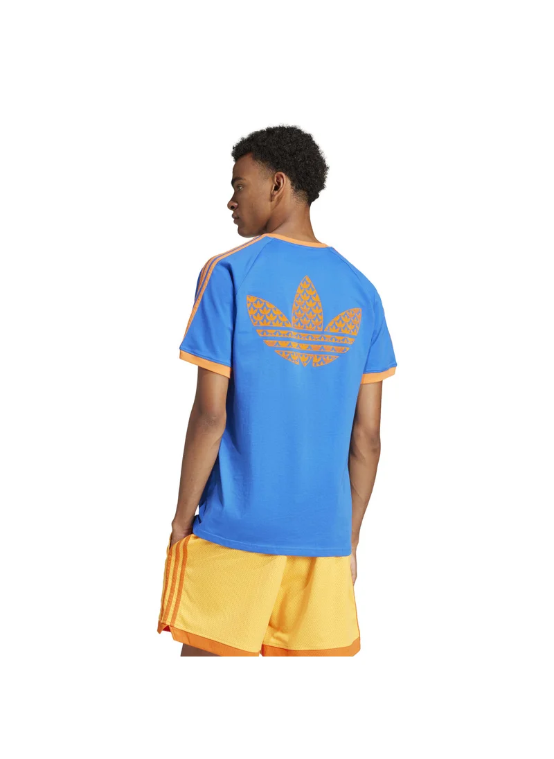 اديداس adidas Q2 MONOGRAM CAL Blue Originals Men T-SHIRTS