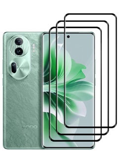 CATANES مجموعة من 3 قطع من واقي الشاشة لهاتف Oppo Reno11، واقي شاشة بتغطية كاملة وواقي شاشة شفاف مضاد للفقاعات من الزجاج المقوى  - Image 2