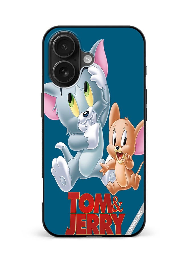 COVERSCART Protective Case Cover For Apple iPhone 16 Tom And Jerry Design Multicolour