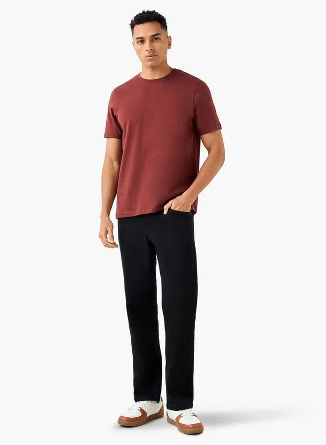 سبلاش فيڤ Men Regular Fit Crew Neck Short Sleeves T-shirt