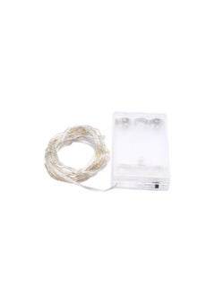 Generic Pack of 6 LED 5M String Lights Batter Powered Silver Wire Starry Fairy Light Home Ramadan Christmas Wedding Party Decoration Bottle DIY Lights Warm White  - Image 2