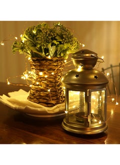 Generic Pack of 6 LED 5M String Lights Batter Powered Silver Wire Starry Fairy Light Home Ramadan Christmas Wedding Party Decoration Bottle DIY Lights Warm White  - Image 5