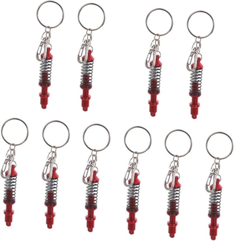 Shock Absorber Keychain Set Of 5 Car Key Chain Charms Auto Part Keyrings - Image 1