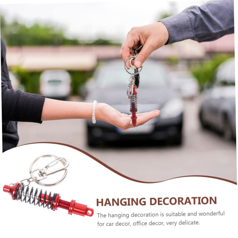 Shock Absorber Keychain Set Of 5 Car Key Chain Charms Auto Part Keyrings - Image 4