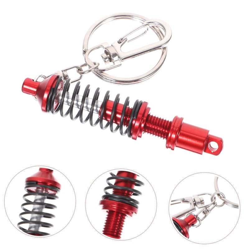Shock Absorber Keychain Set Of 5 Car Key Chain Charms Auto Part Keyrings - Image 3