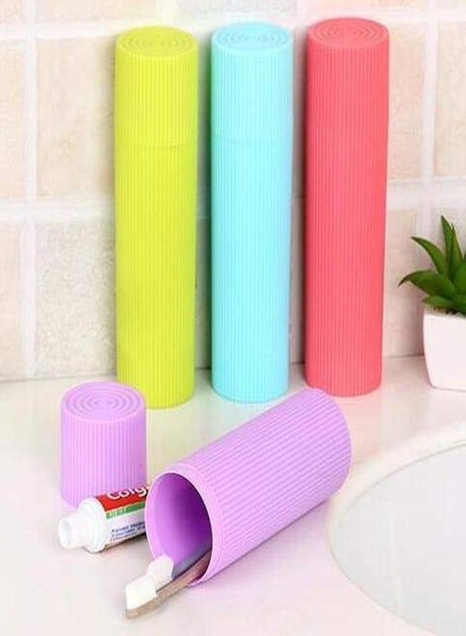 THE QUIRK BOX Plastic Travel Toothbrush & Toothpaste Holder - Big - Set of 2 - Image 2