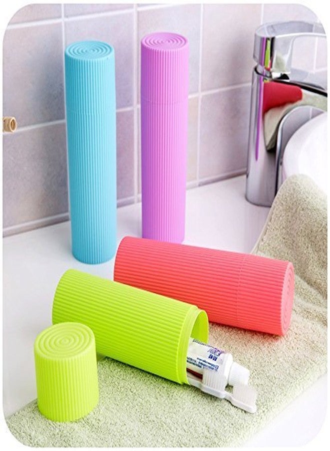 THE QUIRK BOX Plastic Travel Toothbrush & Toothpaste Holder - Big - Set of 2 - Image 1