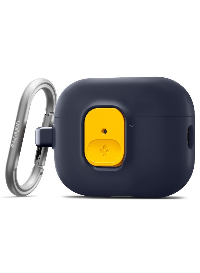 Spigen Nano Pop AirPods Pro 3 Case with Secure Lock and Carabiner, Hybrid Cover Compatible with AirPods Pro 3rd Generation (2025) - Blueberry Navy