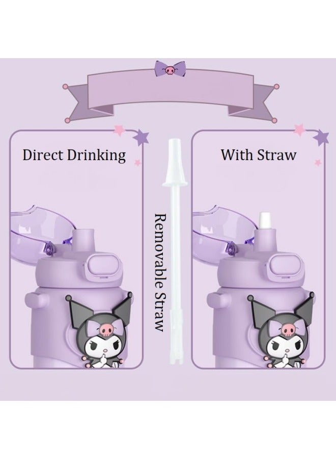 GGEROU Kids Water Bottle Insulated Stainless Steel Reusable Tumbler for Toddlers Boys Girls Cartoon Vacuum Thermos Cup Womens Water Bottles 460ml - Image 4
