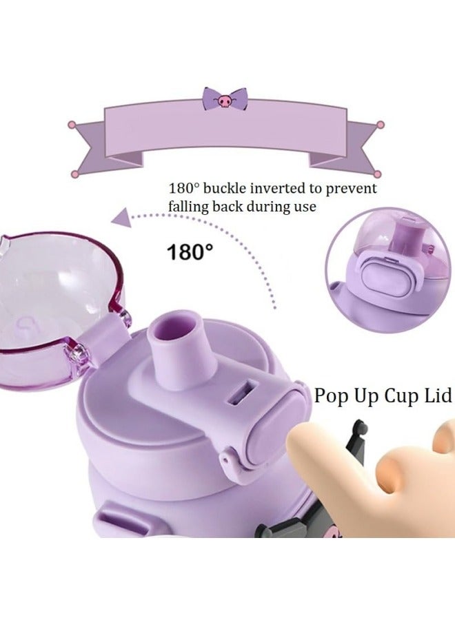 GGEROU Kids Water Bottle Insulated Stainless Steel Reusable Tumbler for Toddlers Boys Girls Cartoon Vacuum Thermos Cup Womens Water Bottles 460ml - Image 5