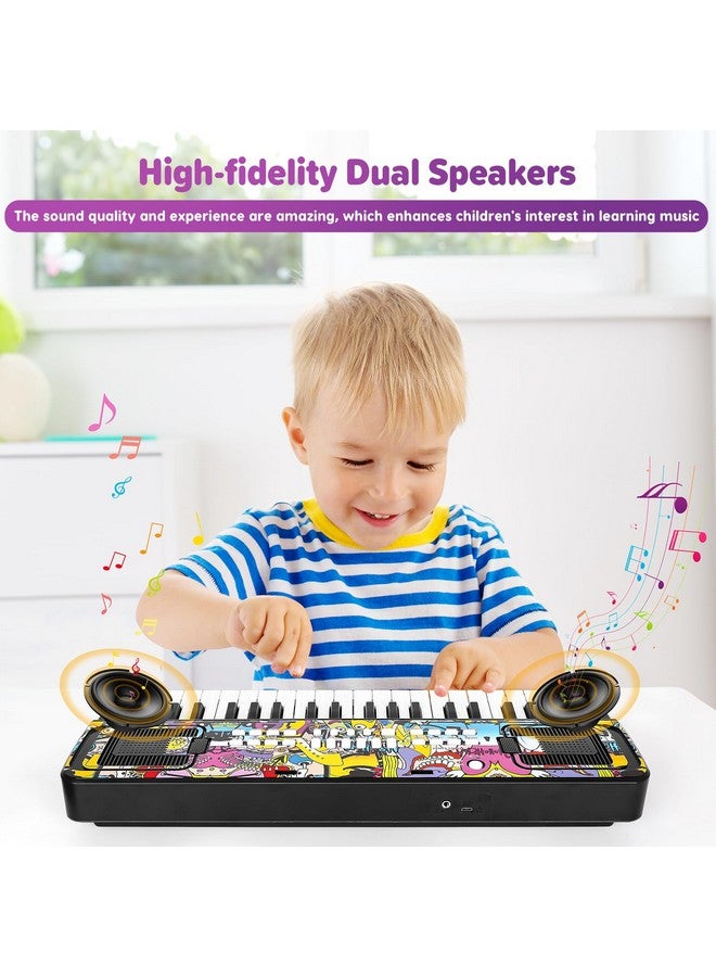 M SANMERSEN Piano Keyboard for Kids, Piano for Kids Music Keyboards 37 Keys Electronic Pianos with Music Book Bracket Musical Toys for Toddlers Kids Beginners 3-8 Years Old Girls Boys - Image 4