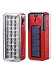 IDOLESHOP IDOLESHOP Solar HighBright 36 LED Light with Android Charging Support Rechargeable LED Emergency Light 36 LED Solar Red  - Image 1