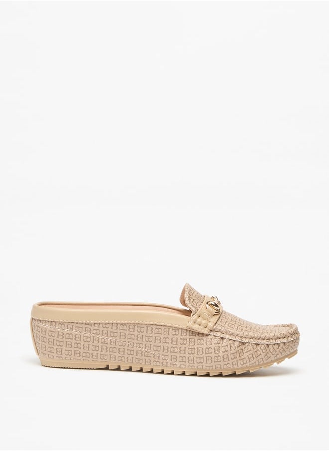 Flora Bella By Shoexpress Women's All-Over Print Mules with Metal Accent  - Image 1