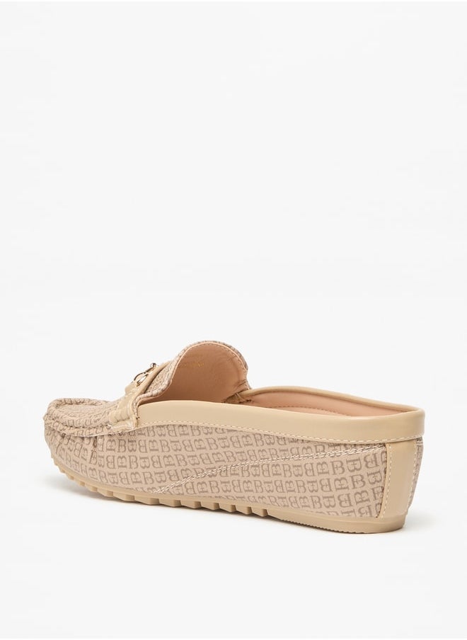 Flora Bella By Shoexpress Women's All-Over Print Mules with Metal Accent  - Image 3