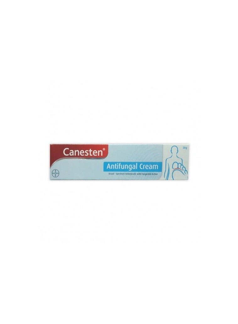 Canesten Athlete's Foot Cream Dual Action Clotrimazole Antifungal Cream Antibacterial Cream for Athlete's Foot 20g