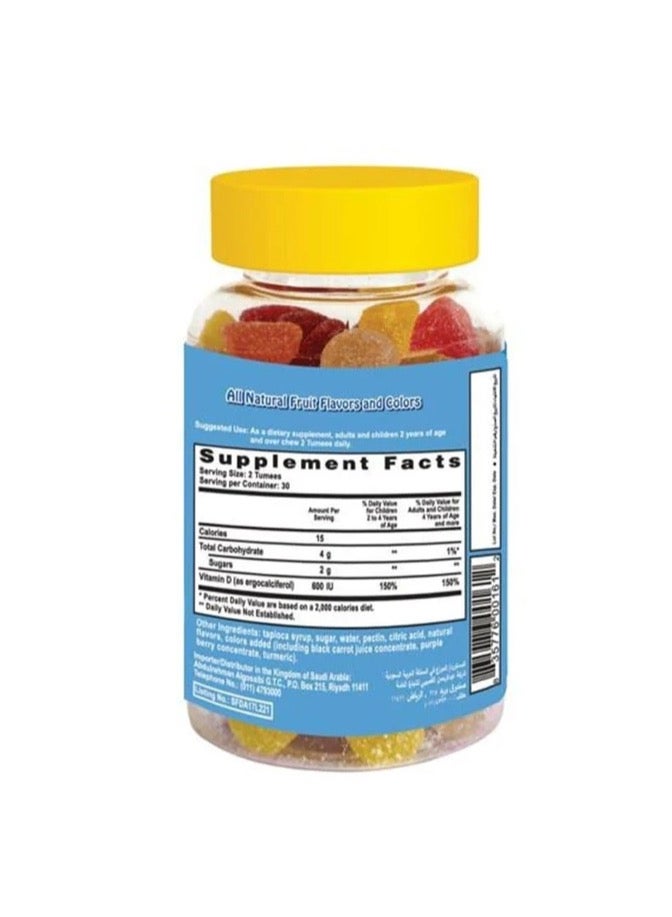 MR.TUMEE Two Pieces Mr. Tommy Vitamin D Chewable Tablets 60 Tablets - Image 4