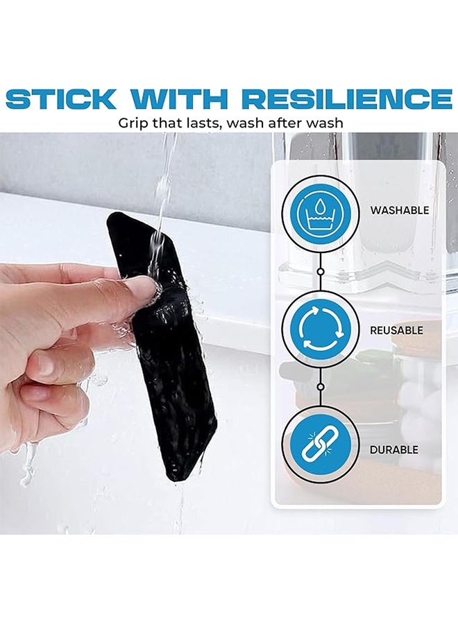 16-Pack Carpet Gripper for Hardwood Floors and Tiles: Double-sided Reusable Carpet Tape. Anti-slip Tape Grips Area Carpets, Non-slip Carpet Mats Prevent Slipping, Curling and Bunching - Image 3