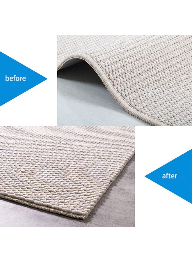 16-Pack Carpet Gripper for Hardwood Floors and Tiles: Double-sided Reusable Carpet Tape. Anti-slip Tape Grips Area Carpets, Non-slip Carpet Mats Prevent Slipping, Curling and Bunching - Image 4