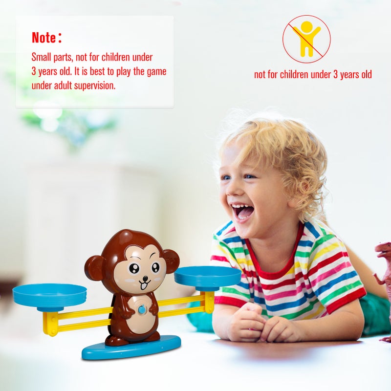 Balance Math Game Monkey Balance Counting Toys for Boys Girls Educational Number Toy - Image 3