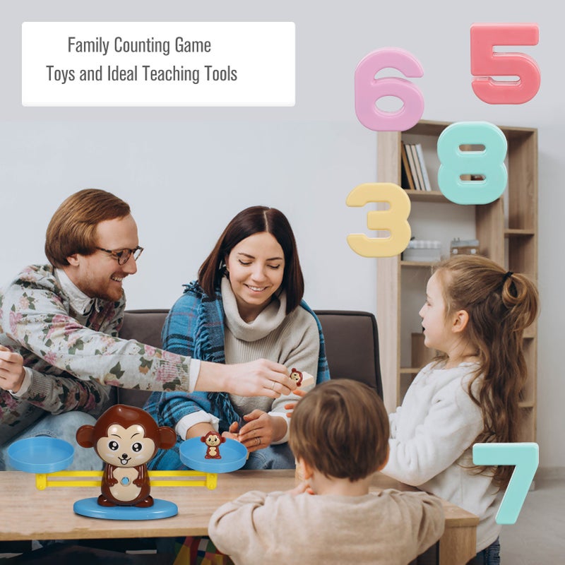 Balance Math Game Monkey Balance Counting Toys for Boys Girls Educational Number Toy - Image 2