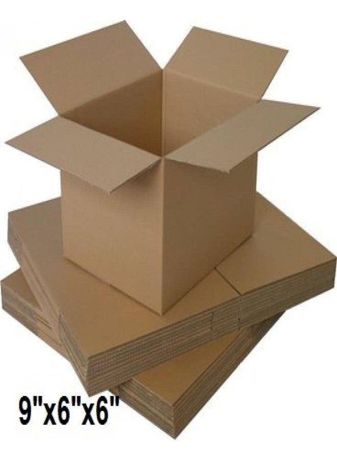 Powerlon® 9" x 6" x 6" Corrugated Cardboard 3 Ply Box For Packing, Shifting, Moving, Shipping, Gifting Multi Propose Use (Pack of 50) - Image 5