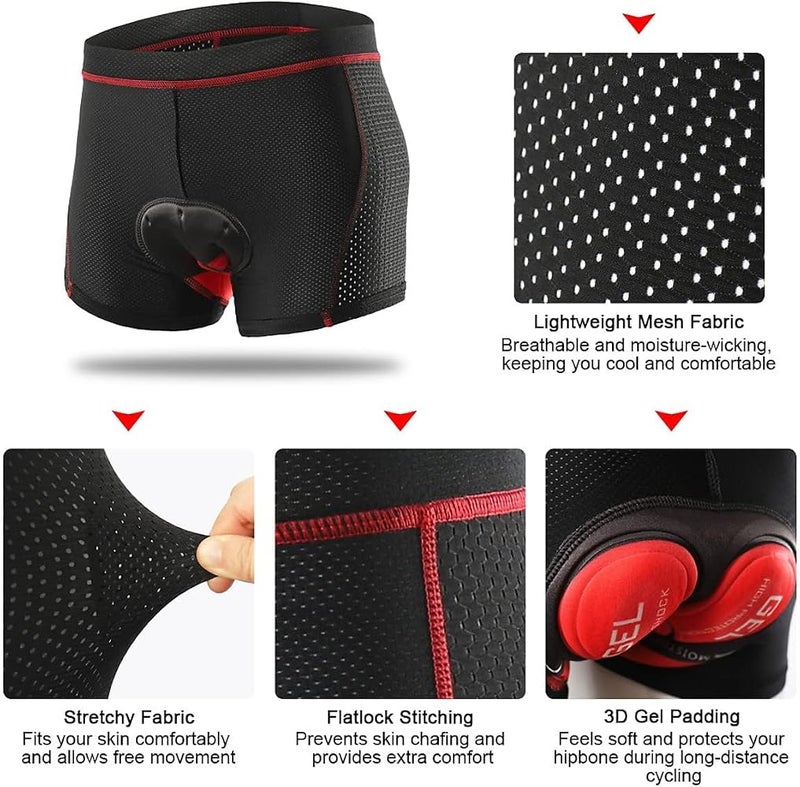 Bukela Cycling Shorts Men s Cycling Underwear Shorts 3d Padded Bike Short Breathable Quick Dry Short Mountain Bike Pants - Image 2