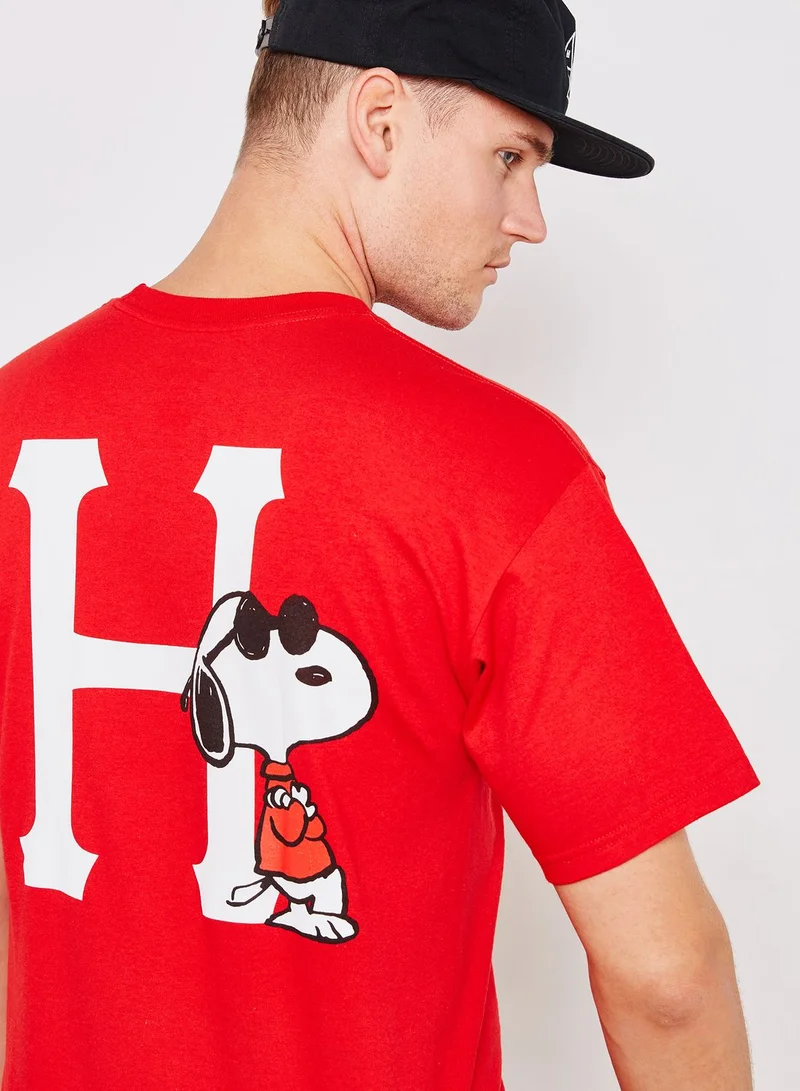 HUF Peanuts Joe Cool Traingle Logo T-Shirt