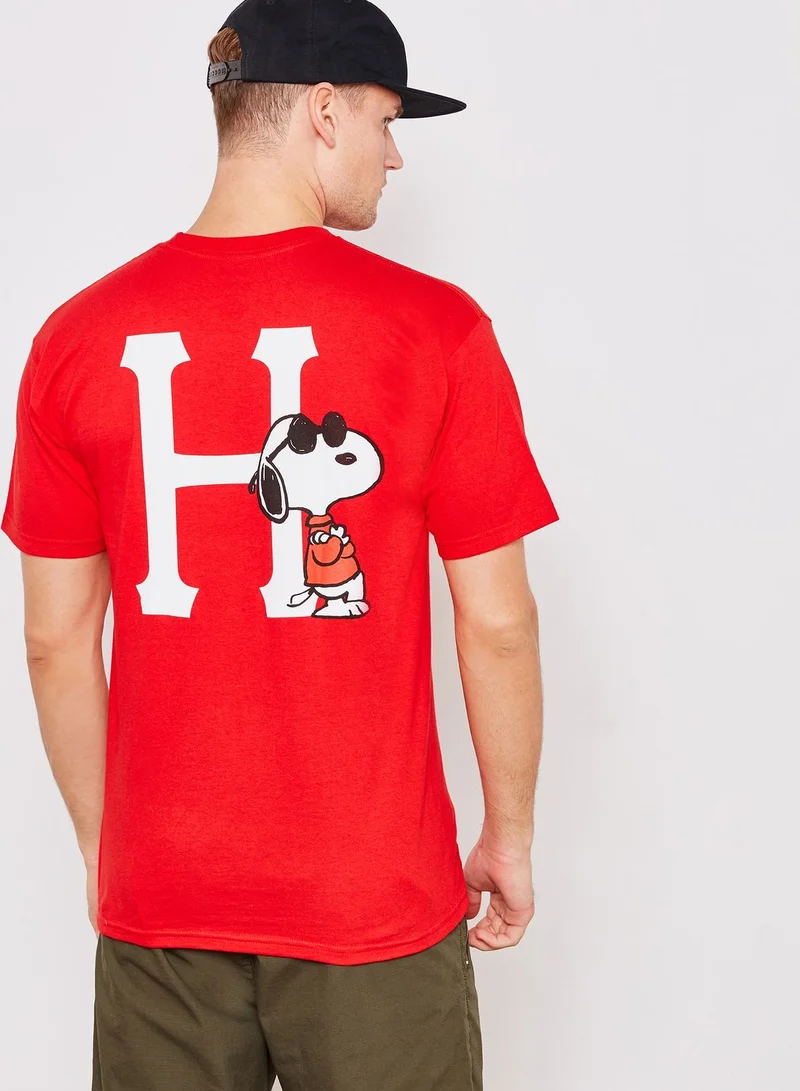 HUF Peanuts Joe Cool Traingle Logo T-Shirt