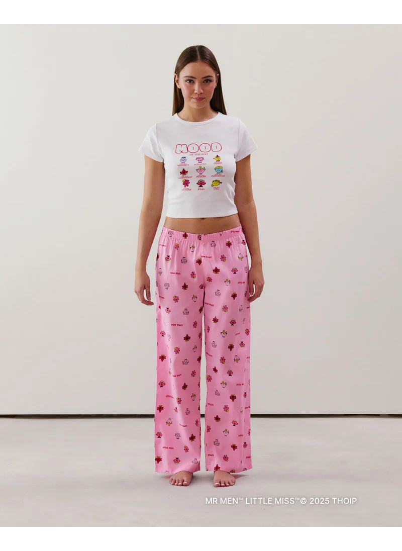 UNDIZ Straight pink cotton trousers