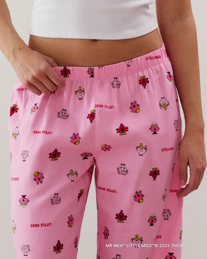 UNDIZ Straight pink cotton trousers