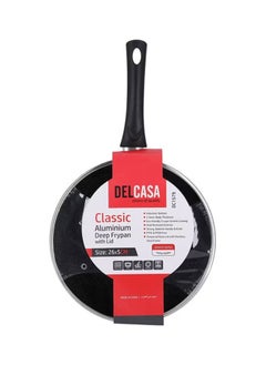 Aluminium Frypan With Glass Lid Black/Clear 26cm - pzsku/Z91EB34BAAE253667A51EZ/45/_/1721473724/7d98a3b6-5e9b-417a-8942-0c7f19b88220