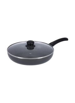 Aluminium Frypan With Glass Lid Black/Clear 26cm - pzsku/Z91EB34BAAE253667A51EZ/45/_/1739789343/423c3552-f55e-44fe-b79b-d8681091d304