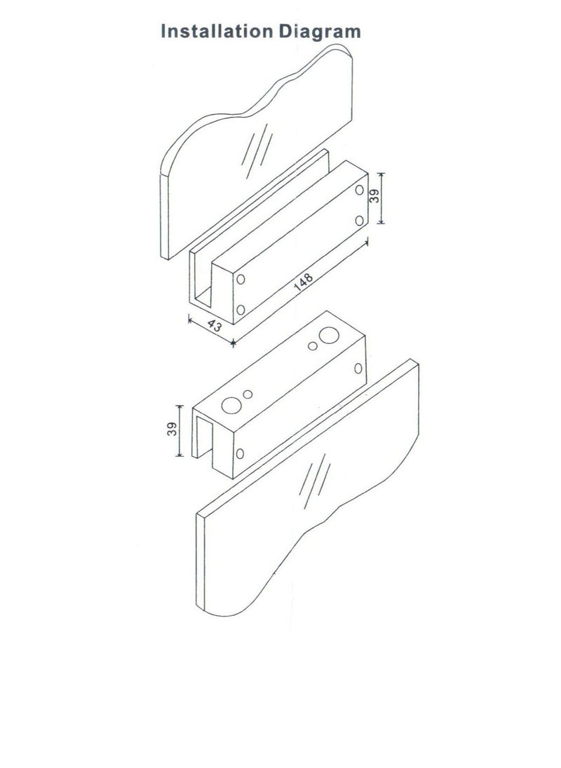 Bluefield - New Drop Bolt Lock For Class Door With U Bracket Time Delay - Image 1