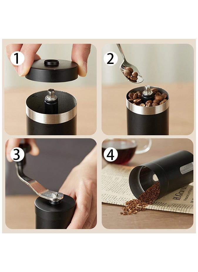Generic - Manual Coffee Bean Grinder black Standard，Portable for Travel Convenient - Image 1