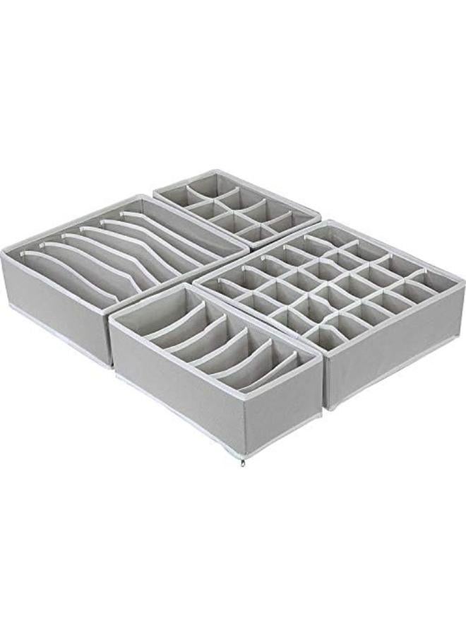 Simple Houseware Closet Underwear Organizer Drawer Divider 4 Set, Underwear Drawer Organizers, Desk Closet Organizer And Storage Drawer Organizer For Underwear, Bra, Socks - Image 2