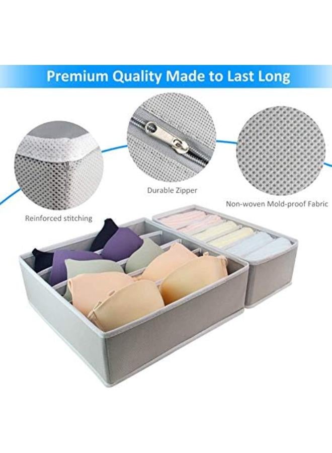 Simple Houseware Closet Underwear Organizer Drawer Divider 4 Set, Underwear Drawer Organizers, Desk Closet Organizer And Storage Drawer Organizer For Underwear, Bra, Socks - Image 5