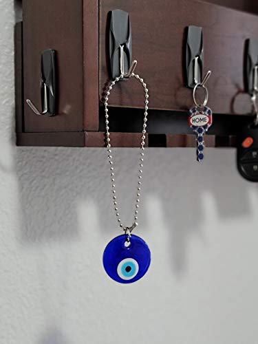 LUCKBOOSTIUM Good Luck & Protection Charm - Evil Eye Hanging Ornament for Car, Rearview Mirror Accessory, Home Wall Décor, Spiritual Amulet for Positive Energy, Blue Glass Decoration - Image 5