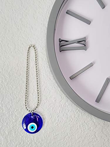 LUCKBOOSTIUM Good Luck & Protection Charm - Evil Eye Hanging Ornament for Car, Rearview Mirror Accessory, Home Wall Décor, Spiritual Amulet for Positive Energy, Blue Glass Decoration - Image 4