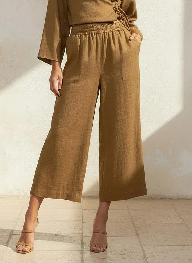 Splash FAV Wide Leg Textured Pants