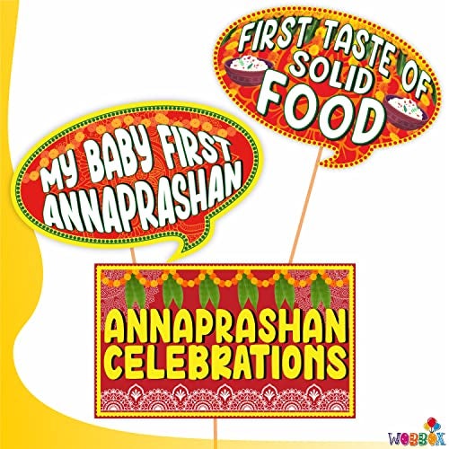 Wobbox Annaprashan Props Annaprashan Ceremony Mandala Font Multi Color, Annaprashan Decoration, Annaprashan Decoration Items - Image 2