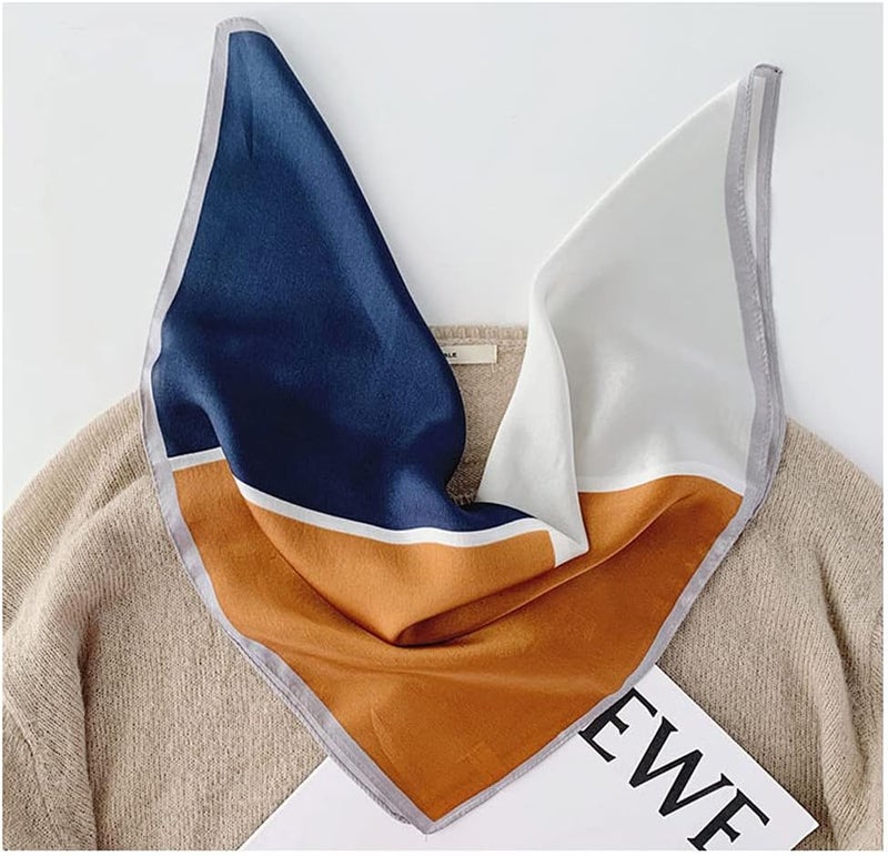 MEISEE Mulberry Silk Scarfs Women Small Square Scarf 21" x 21" Breathable Lightweight Neckerchief Headscarf - Image 3